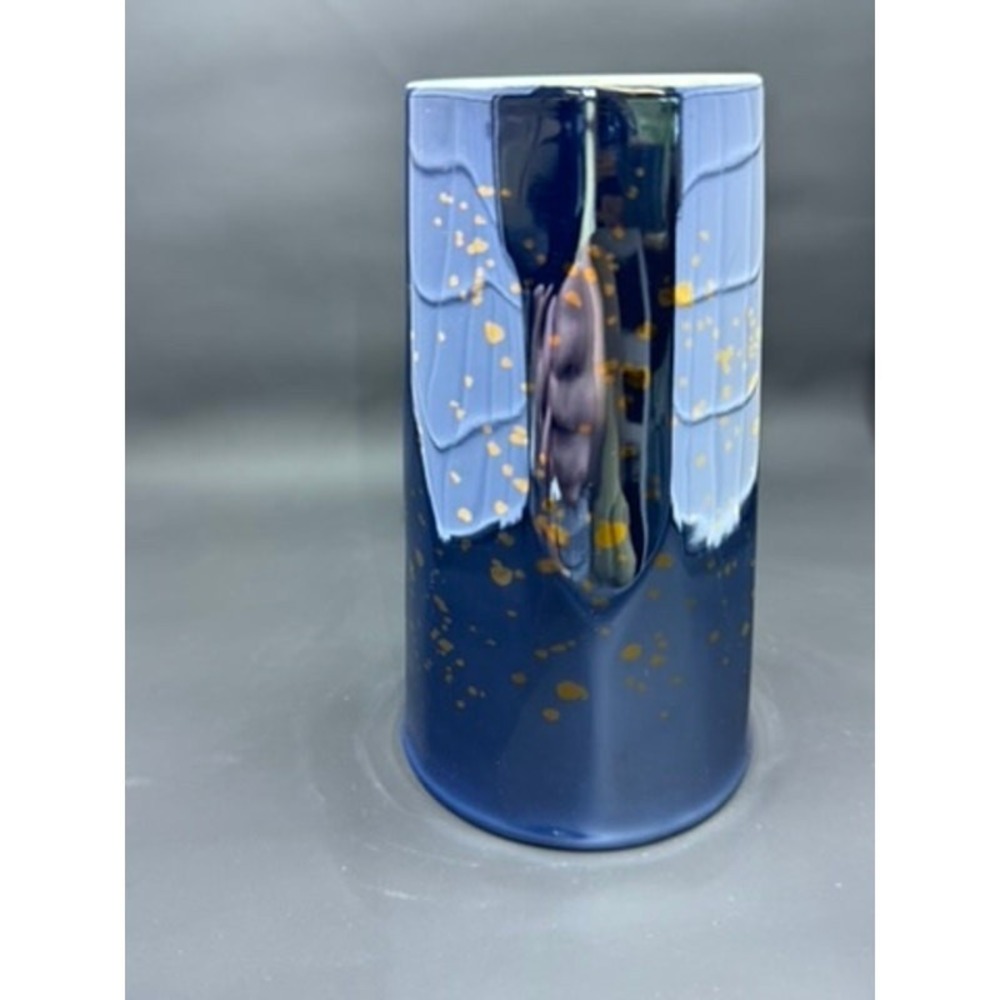 Stunning Coffee Cup Metallic look with‎ copper reflections stoneware